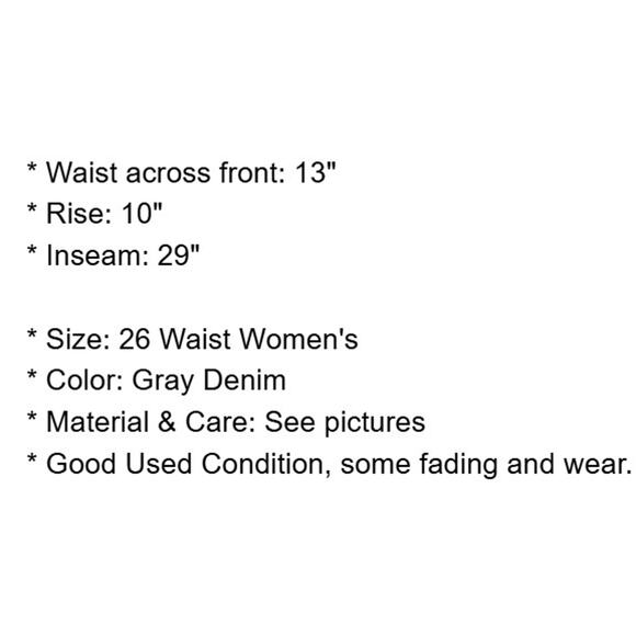 BCBGeneration Jeans Womens 26 Waist Gray Stretch Denim Skinny Leg High Rise bcbg - Picture 4 of 12
